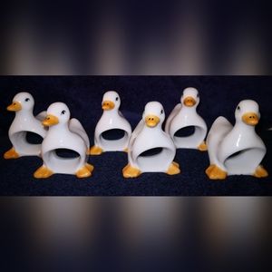 SALE Duck Napkin Rings